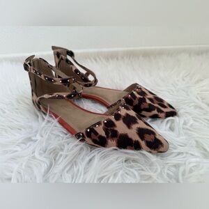 Old Navy Strappy Dorsay Leopard Flats